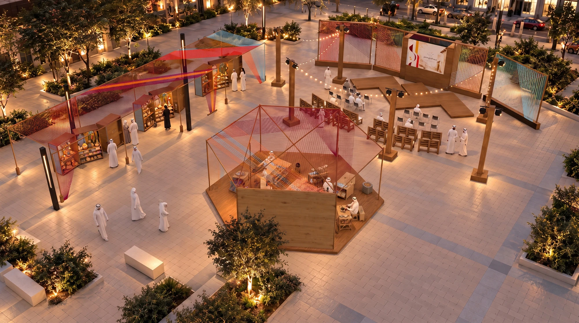 Founder’s House plaza from above